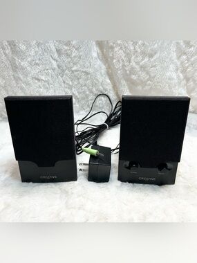 Creative SBS230 MMS14 Wired Computer Speakers W/Power Adapter TESTED